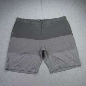 Travis‎ Mathew Shorts Mens 42 Gray Color Block Flat Front Golf